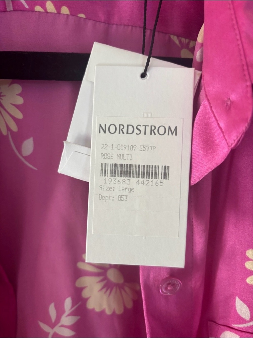 NEW Equipment Pink 100% Silk Leema Floral Button Down Silk Blouse - Picture 11 of 13